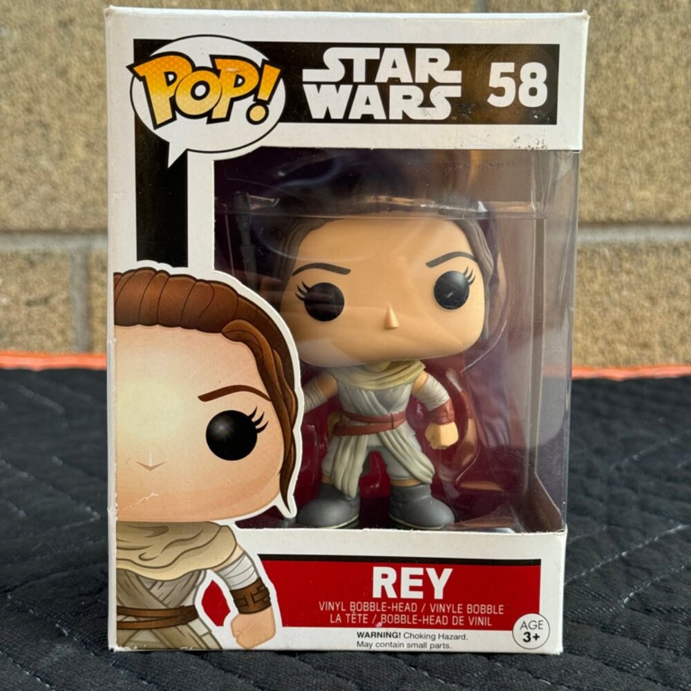 Funko POP! Bobble Head Star Wars Collectible Figure Rey #58